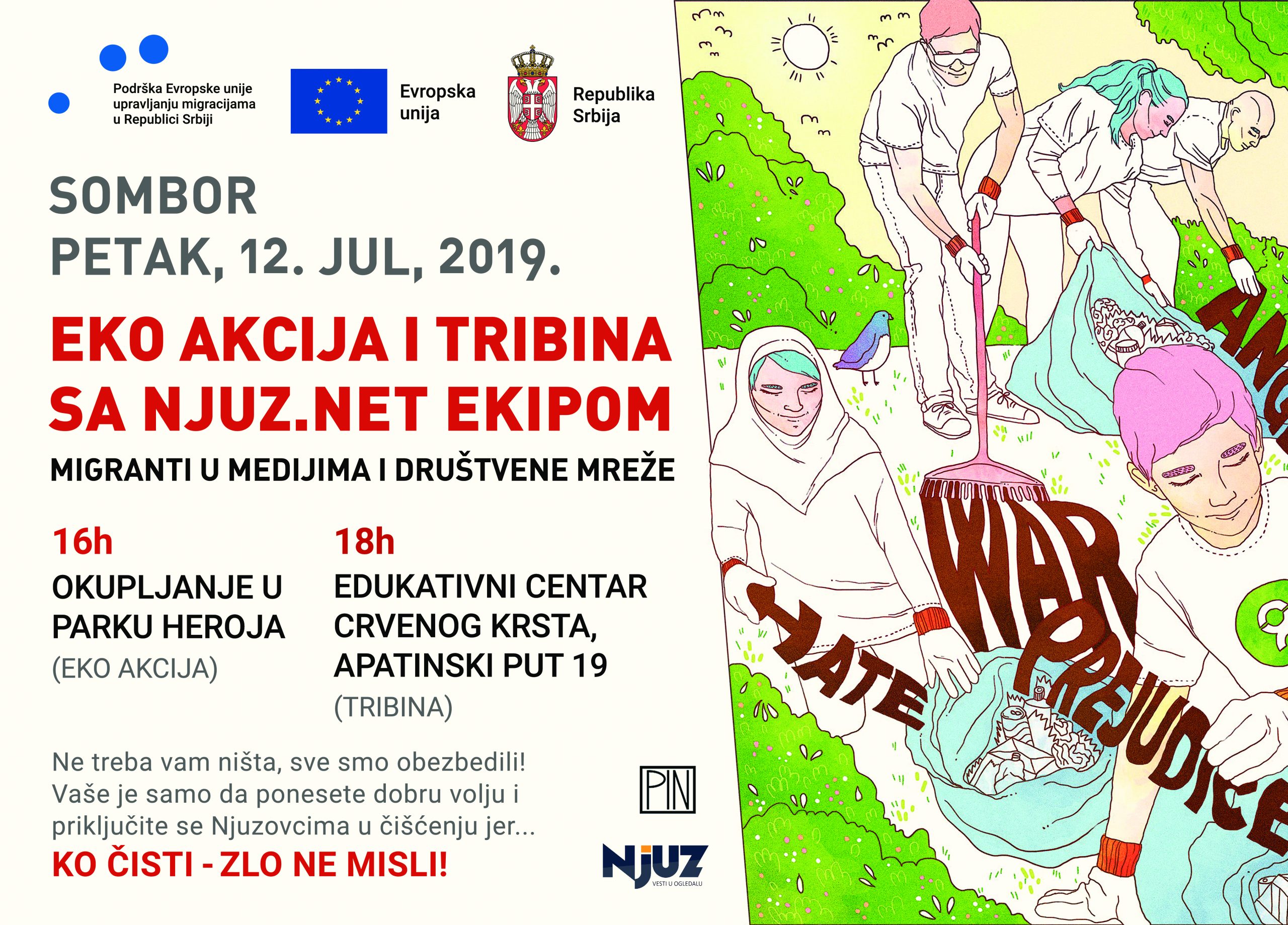Migranti i stanovništvo čistiće parkove i javne površine u Somboru