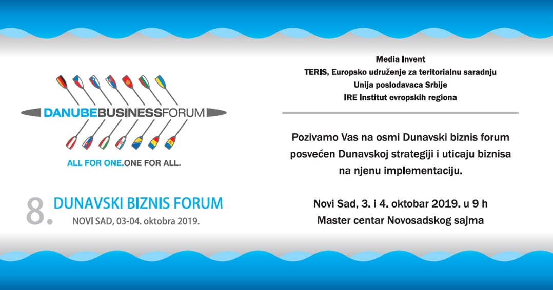 03. i 04. OKTOBAR: OSMI DUNAVSKI BIZNIS FORUM
