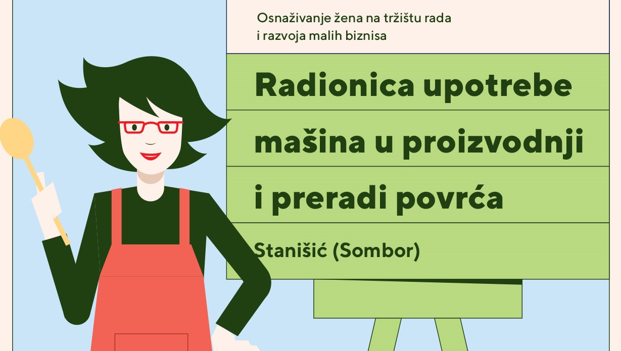 Besplatna radionica proizvodnje i prerade povrća za žene iz Sombora i okoline