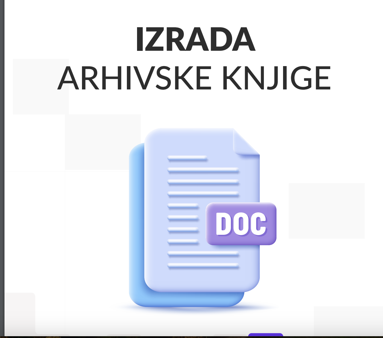 Izrada arhivske knjige